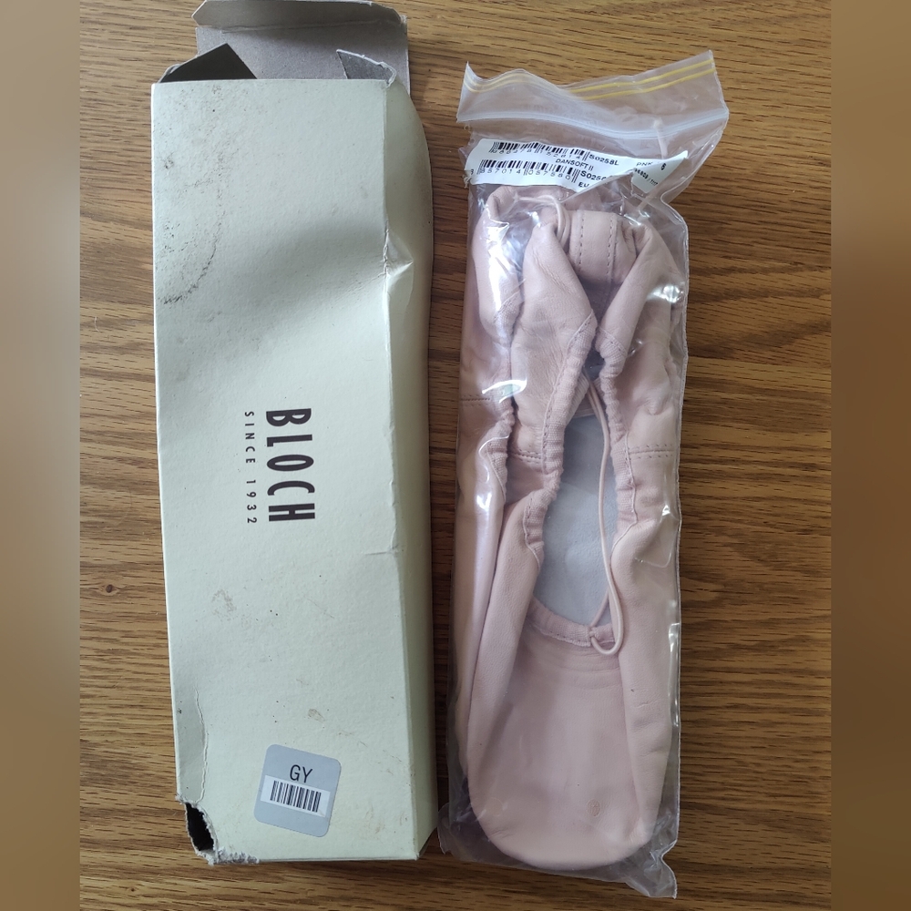 Bloch Pink Dansoft II Leather Ballet Slippers 6B